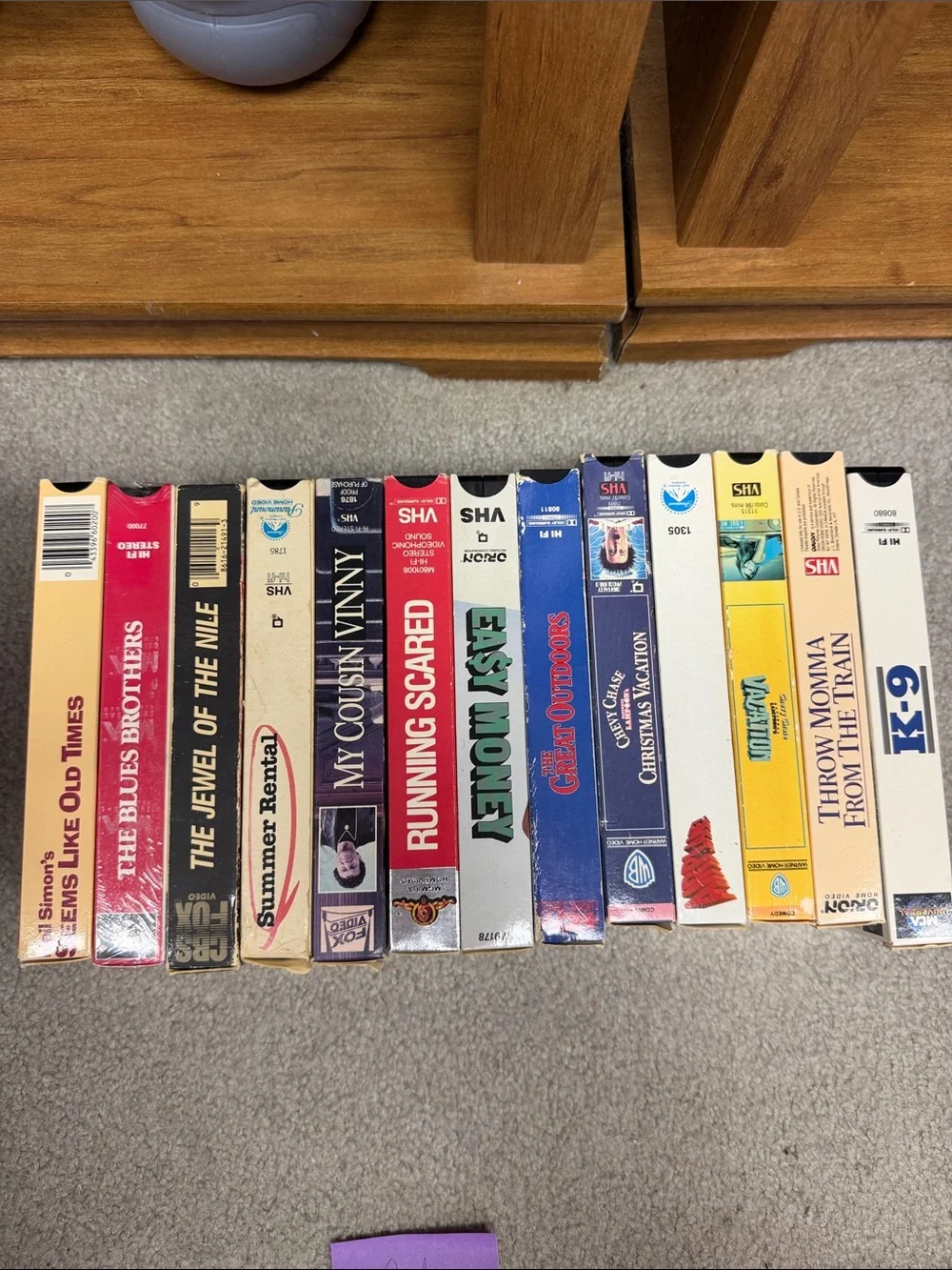 12 vintage comedy and classic film VHS